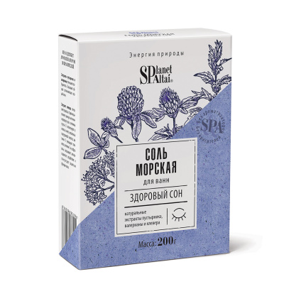 Planet SPA Altai Соль морская «Здоровый сон» для ванн