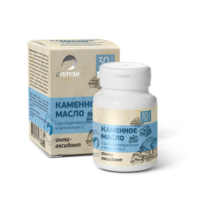Каменное масло с дигидрокверцетином и витамином С «Натуральный антиоксидант»
