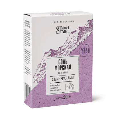 Planet SPA Altai Соль «Морская с минералами» для ванн