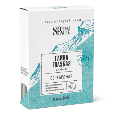 Planet SPA Altai Голубая глина Серебряная 100 гр